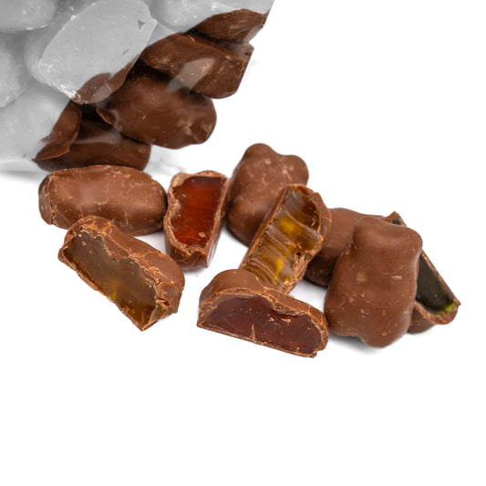 Chocolate Covered Gummy Bears 8 oz