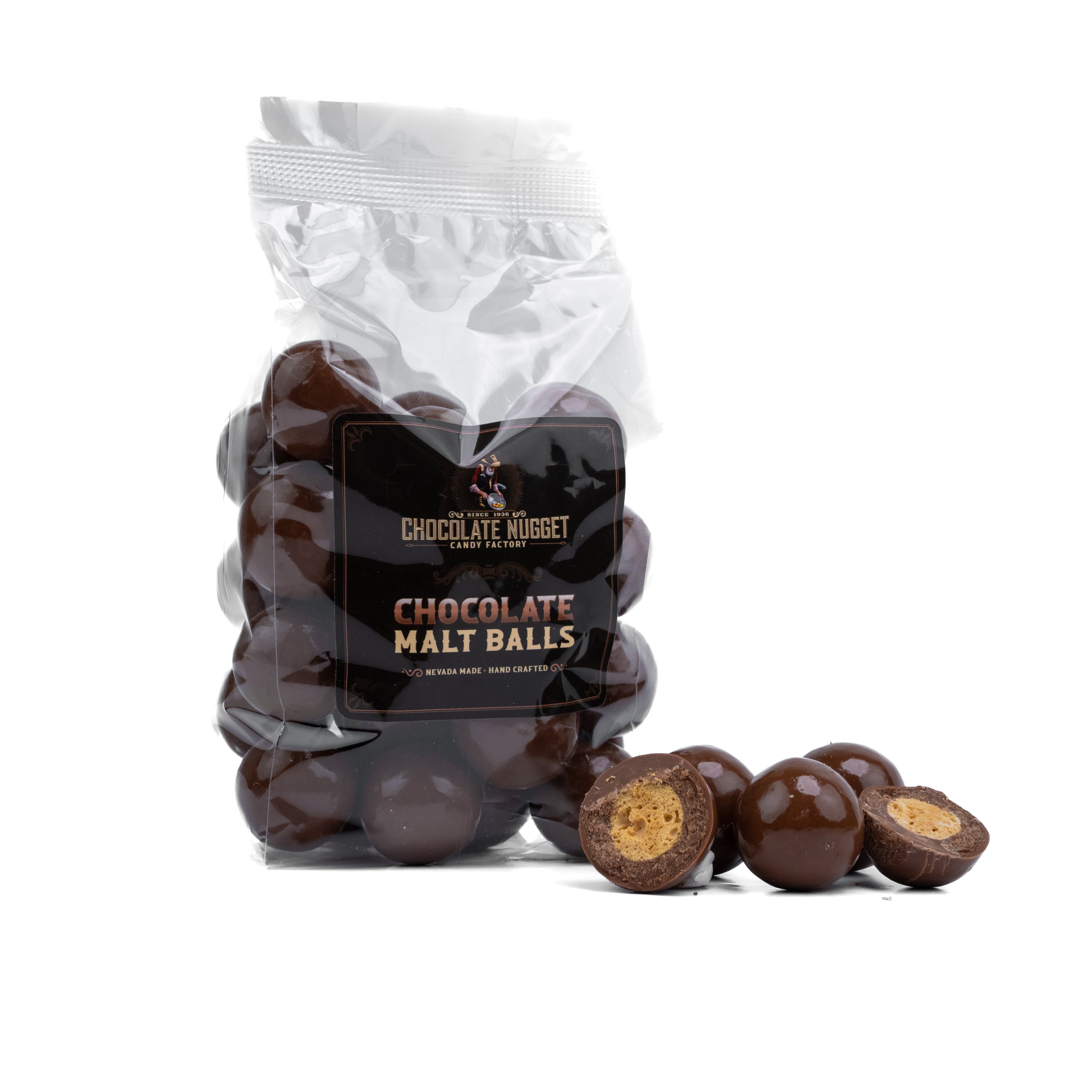 Milk Chocolate Malt Balls ½ Pound – Chocolate Nugget Candy Factory