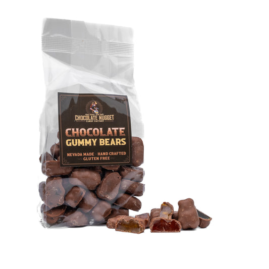 Chocolate Covered Gummy Bears 8 oz